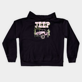 Jeep Girly Kids Hoodie